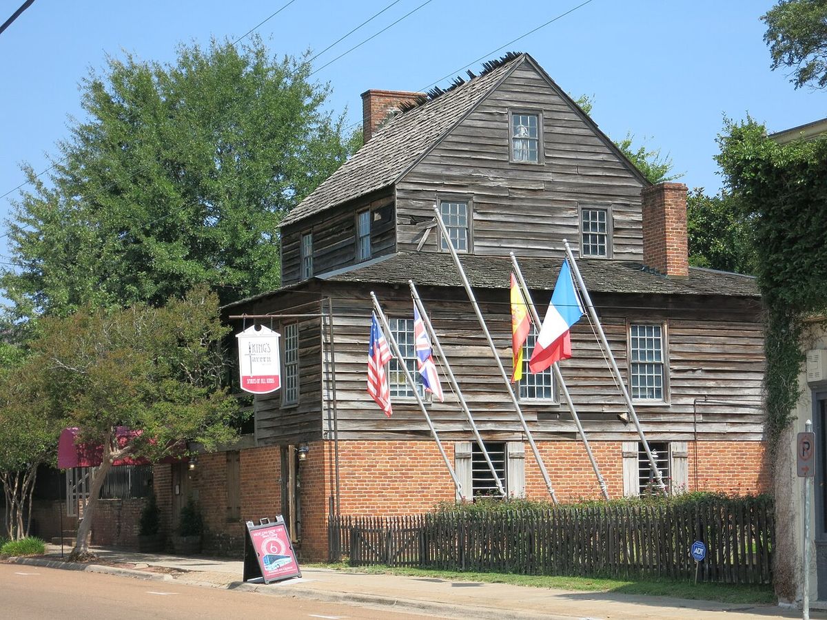 King's Tavern — Natchez's oldest building and its walled-up skeleton